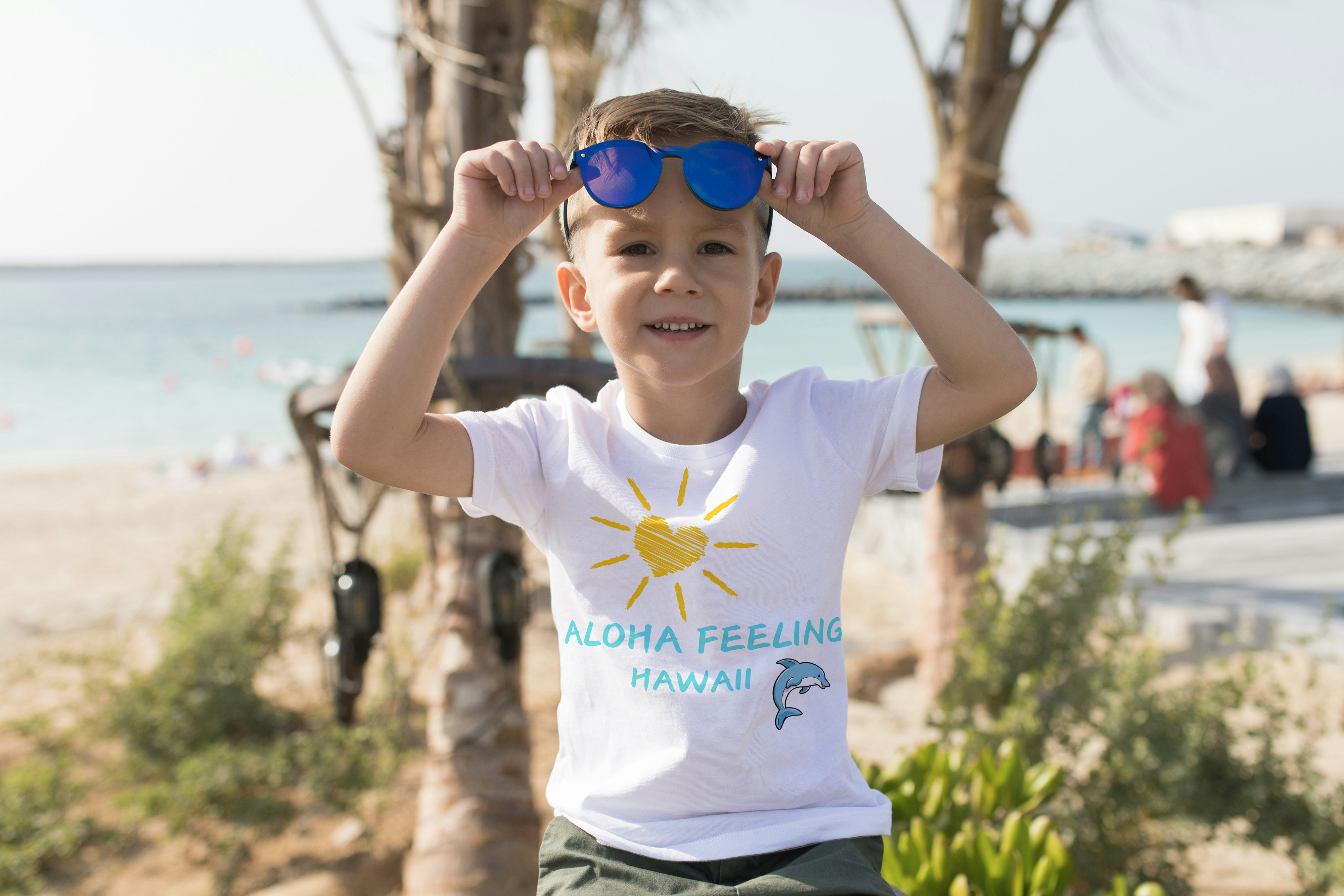Premium Shirt für Kids aus Bio-Baumwolle_Aloha Feeling