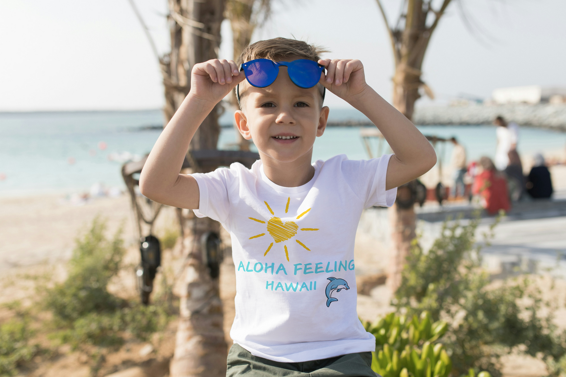 Premium Shirt für Kids aus Bio-Baumwolle_Aloha Feeling